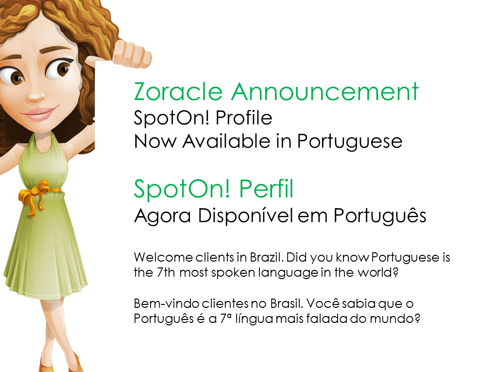 Zoracle Announces Portuguese SpotOn! Profiile